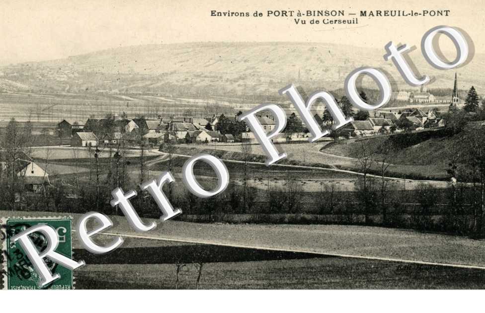 port a Binson - vu de Cerseuil