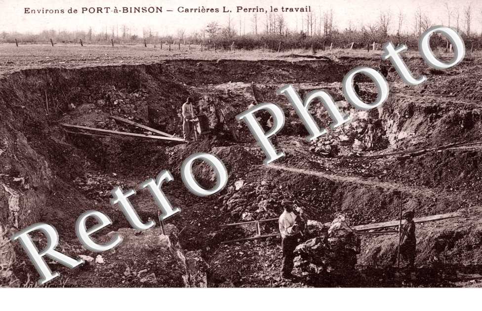 Port a Binson, Carrieres L. Perrin, le Travail