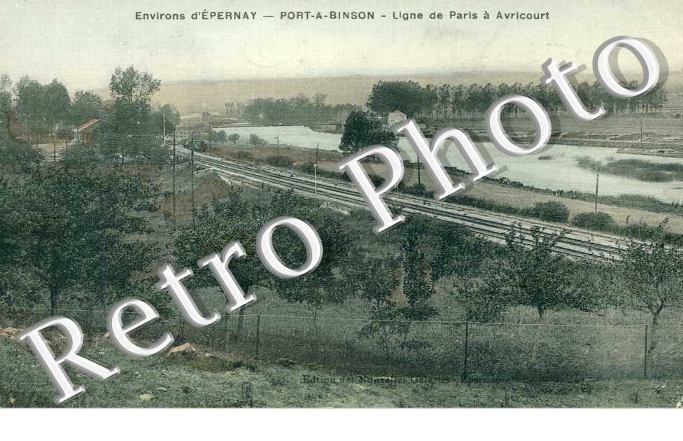 Port a Binson, Ligne de Chemin de Fer a Avricourt