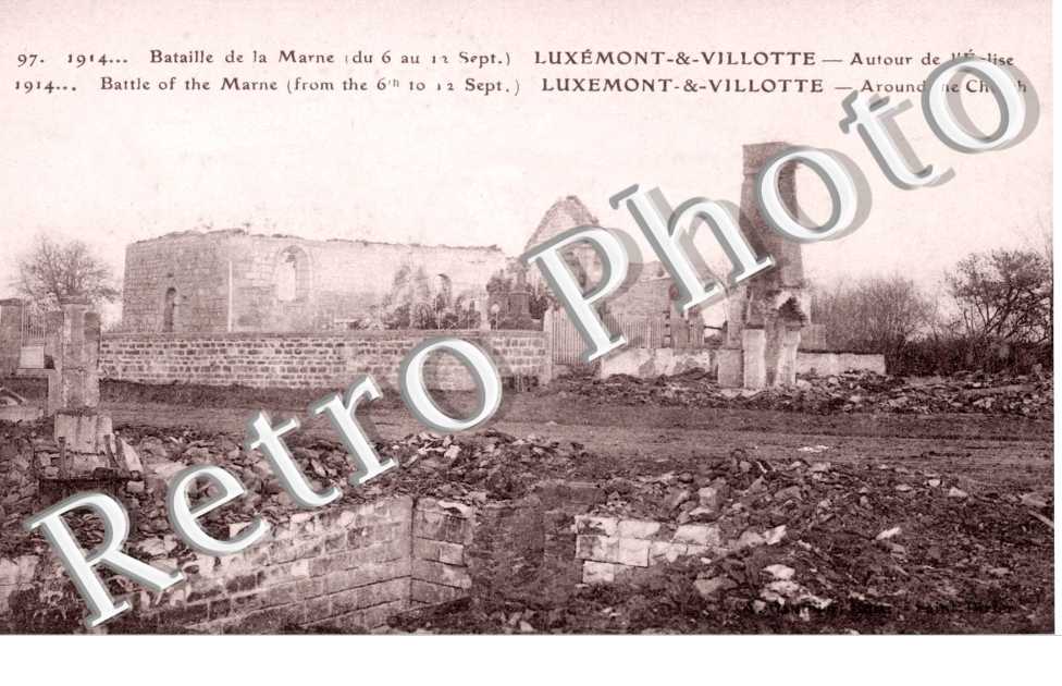 Bataille de la Marne (du 6 au 12 sept) Autour de l'eglise