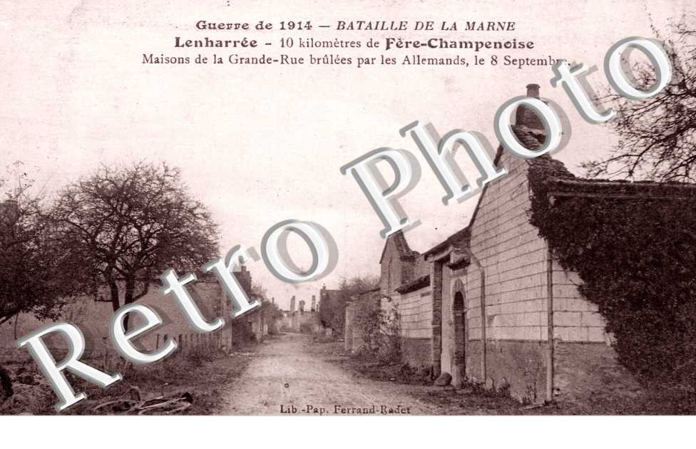 Maisons de la Grande Rue Brulées par les Allemands