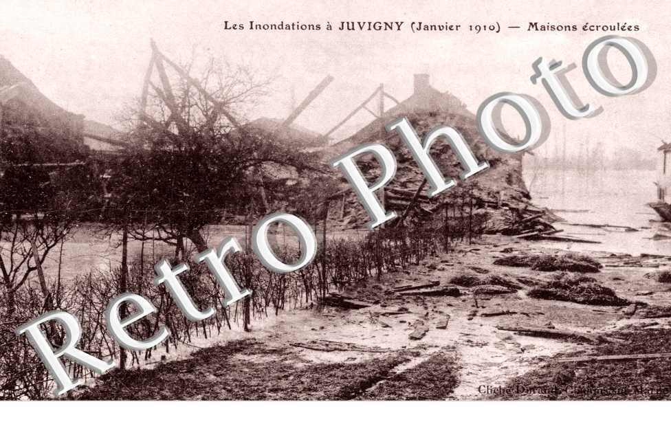 Maison ecroulees, Les inondations dans la Marne