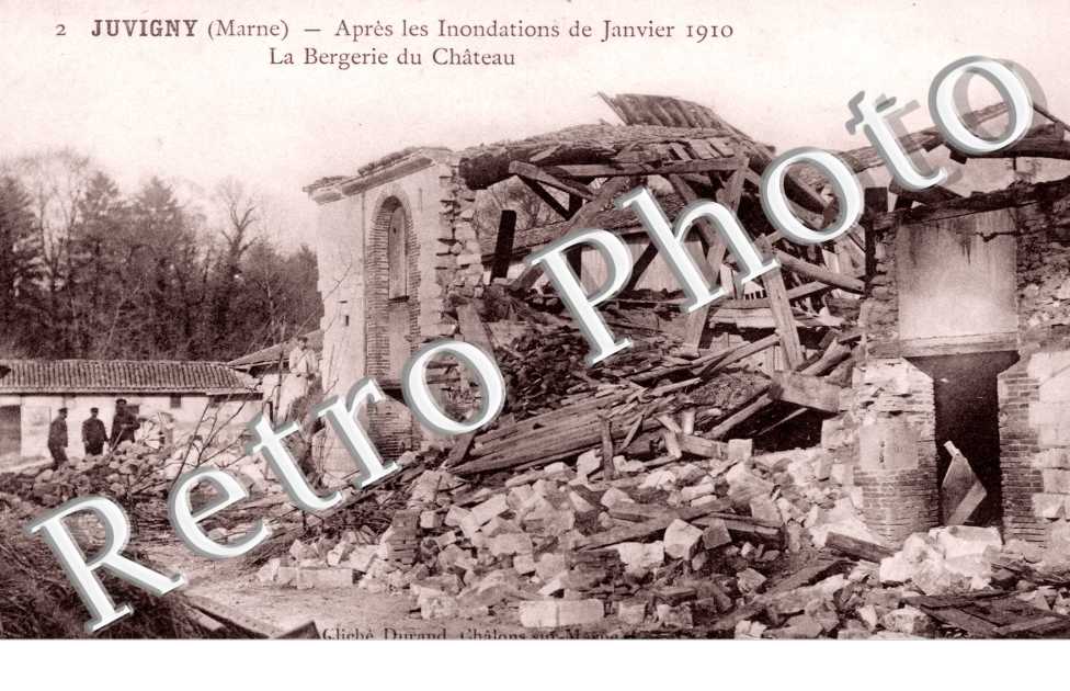 Apres les Inondations de Javier 1910, La Bergerie du chateau