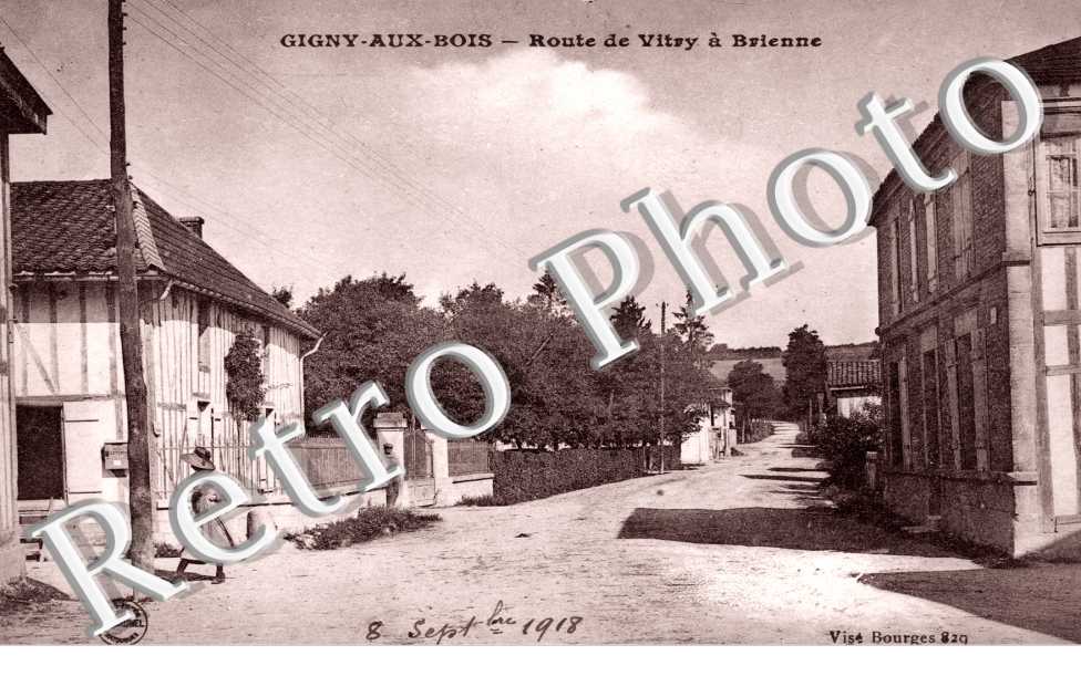 Gigny aux Bois, Route de Vitry a Brienne