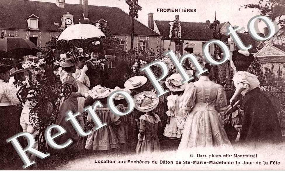 Location aux enchères du Bâton de Ste Marie Madeleine le jour de la fête