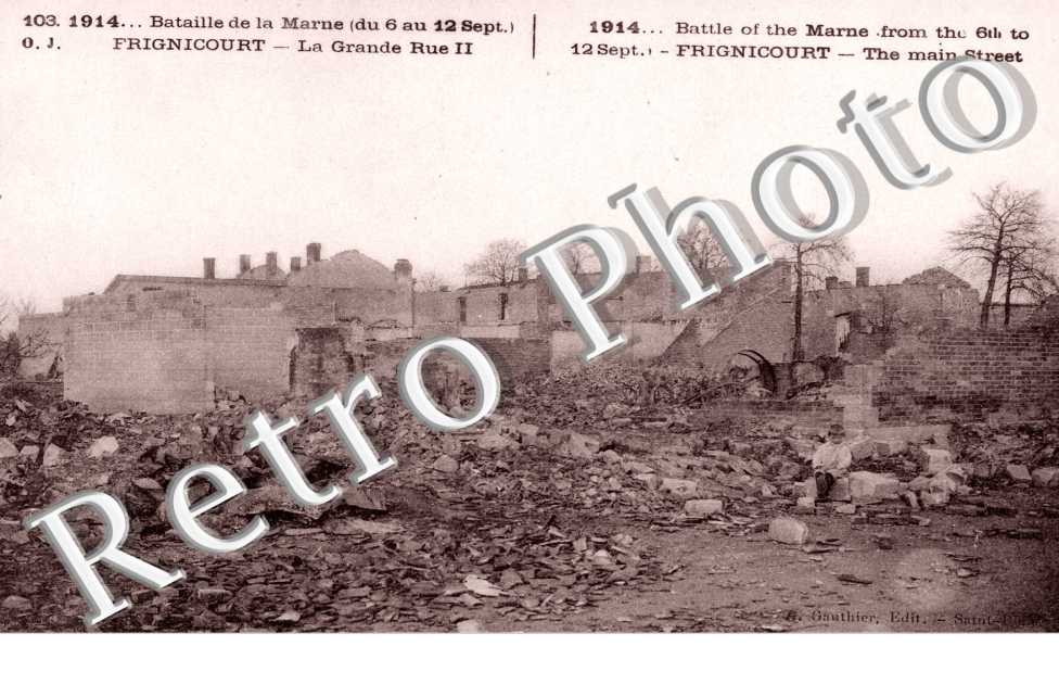 la grande rue en ruines