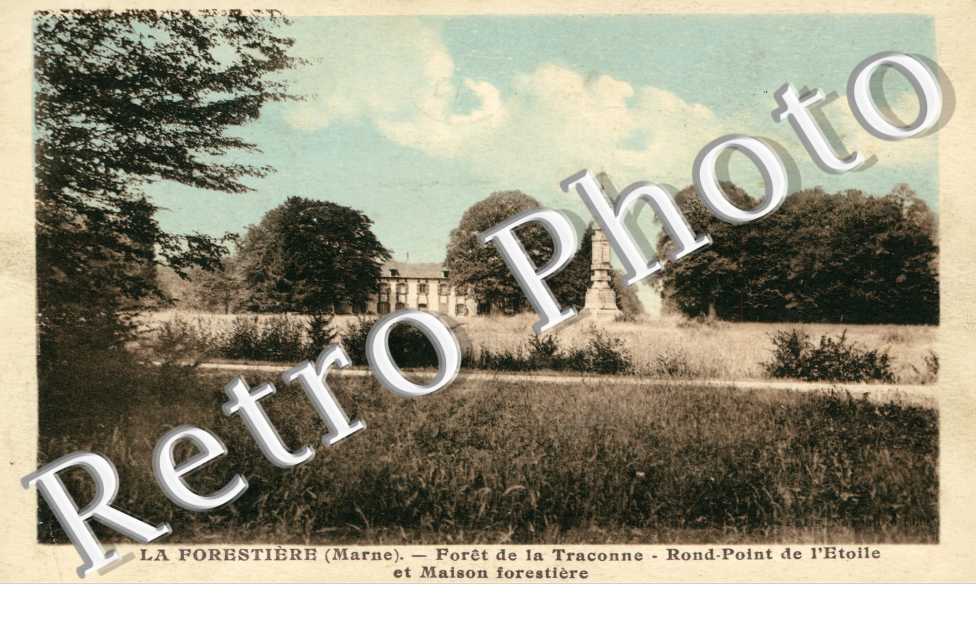 Foret de la Traconne - Rond point de l'Etoile et Maison Forestiere