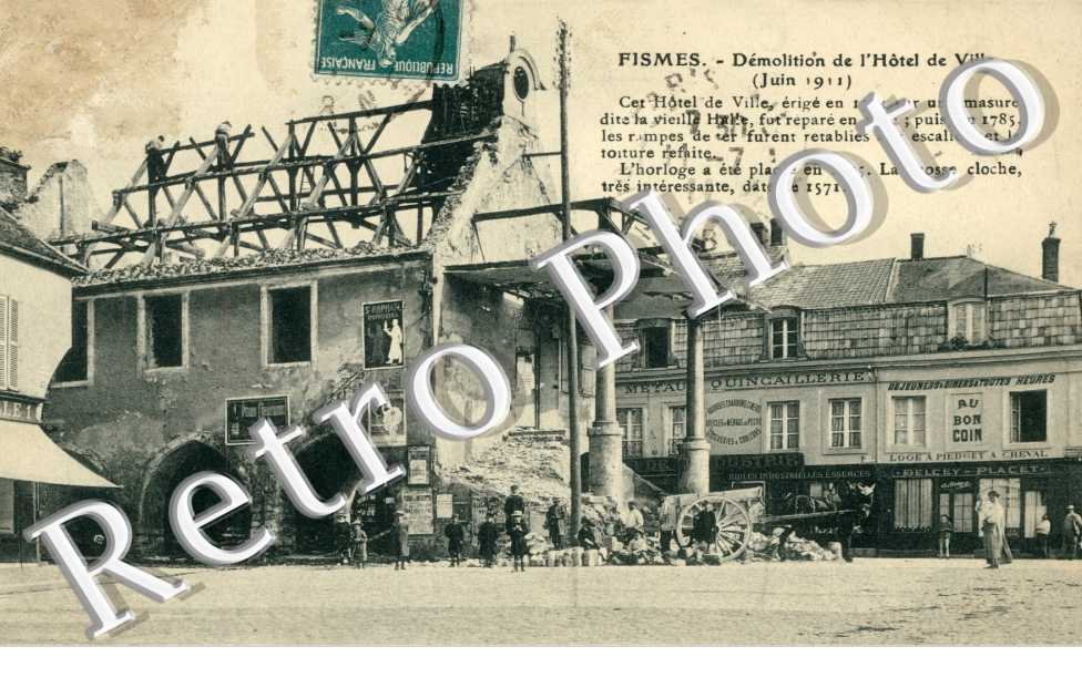 demolition de l'hotel de ville juin 1911