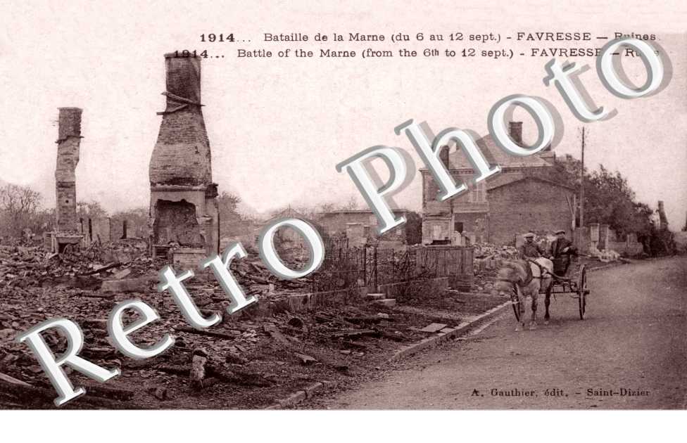 Une rue en ruines