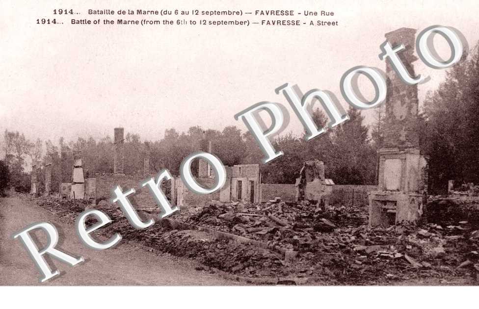 Une rue en ruines