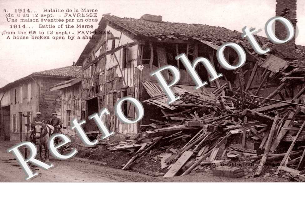 Une maison eventree par un obus
