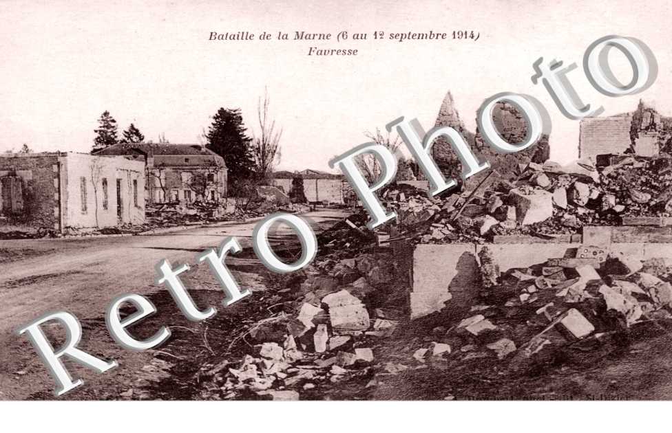 Une rue en ruines