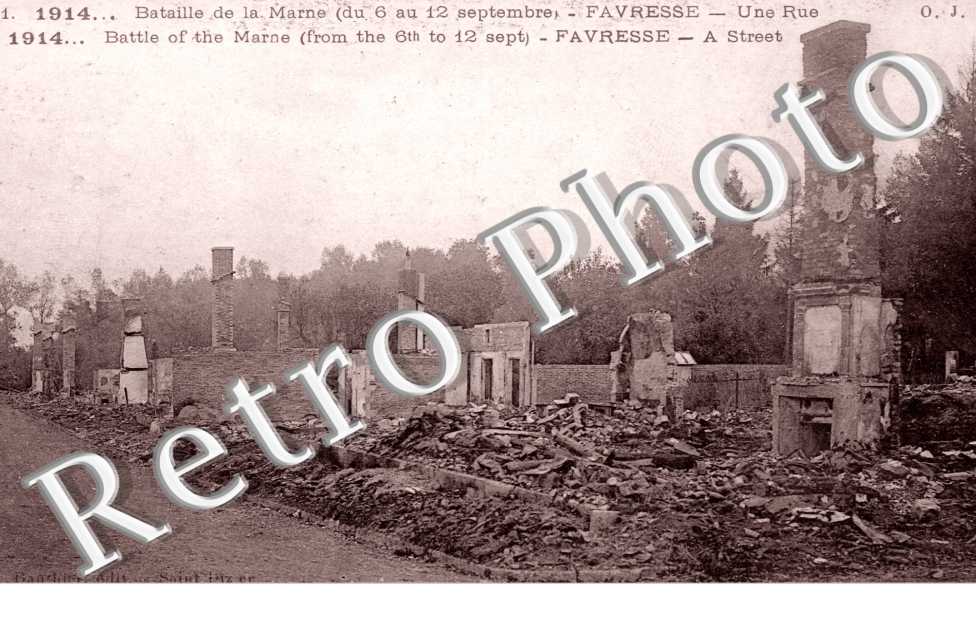 Une rue en ruines