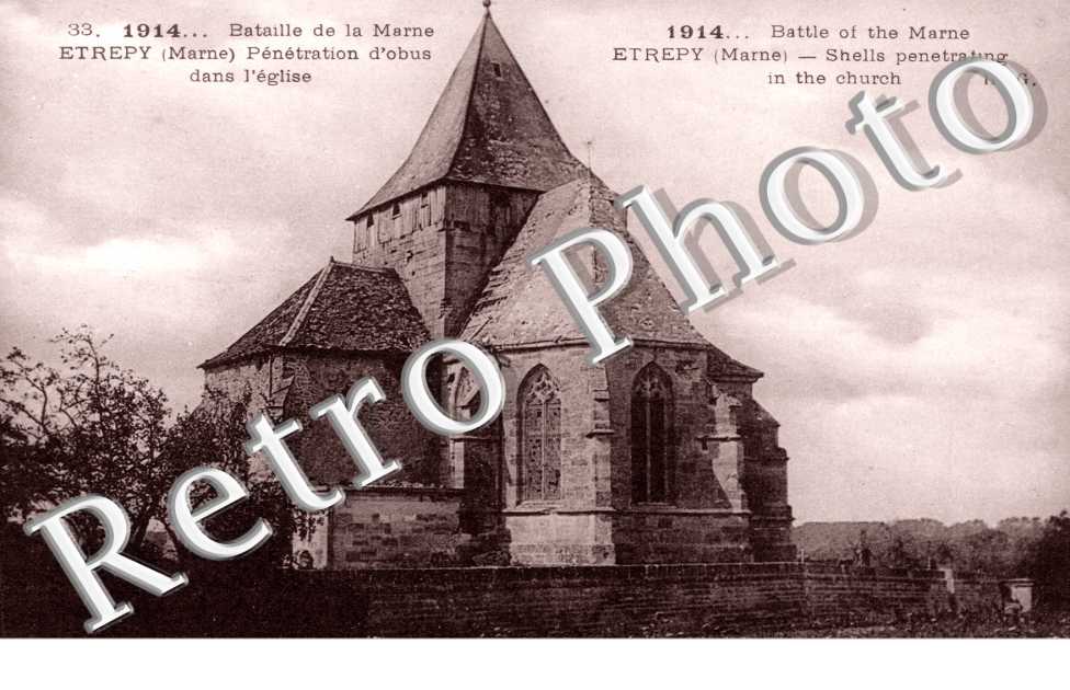 Pénétration d'Obus dans l'Eglise