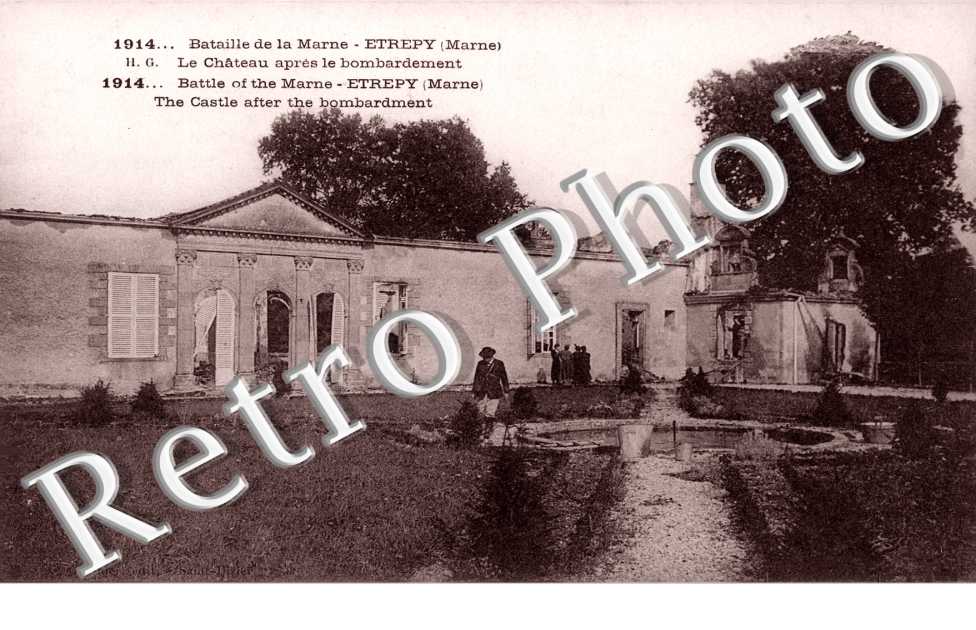Le Chateau après le Bombardement