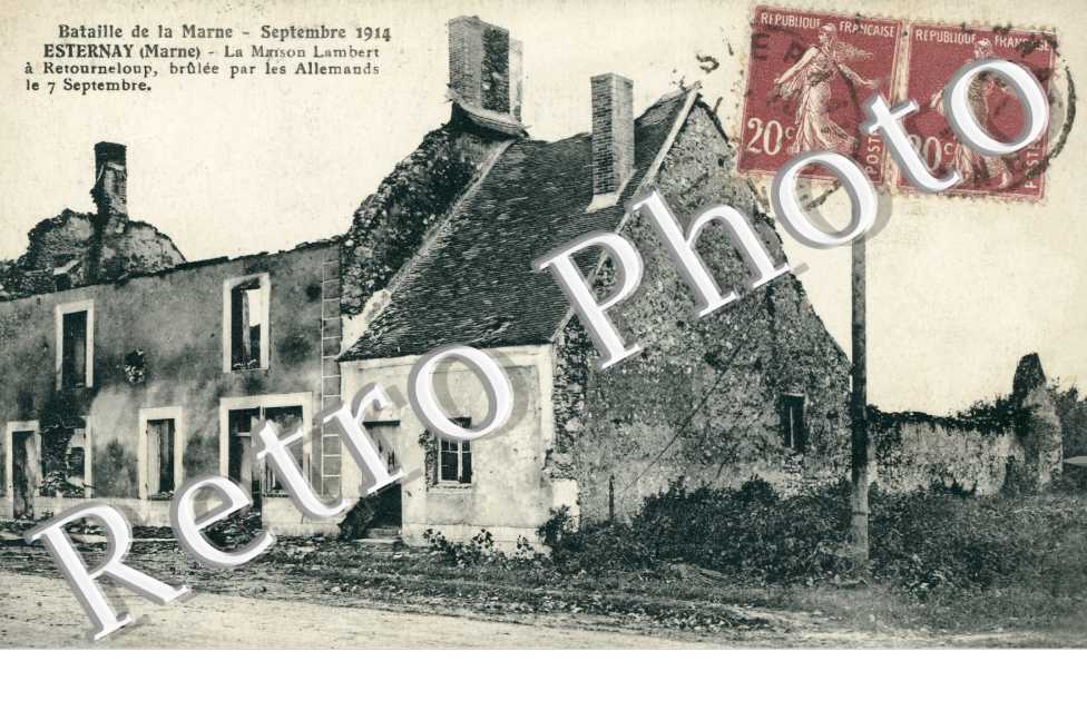 la Maison Lambert a Retourneloup, Incendiee
