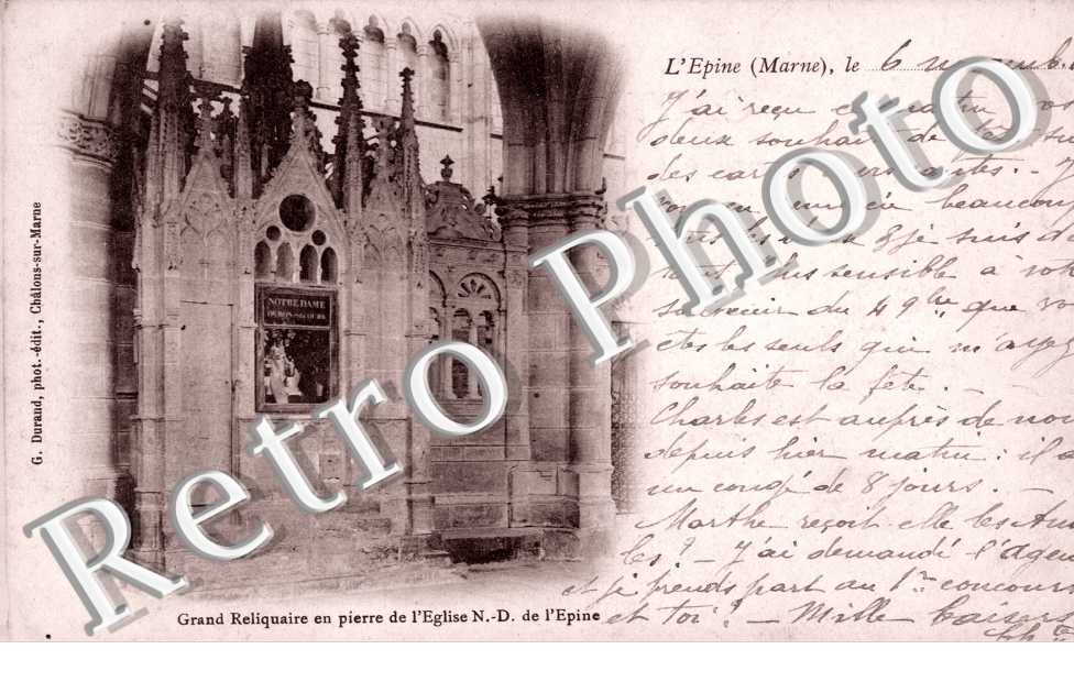 Grand Reliquaire en pierre de l'Eglise Notre Dame