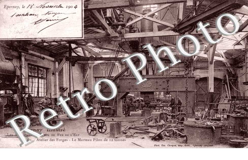 Ateliers des Forges, le Marteau Pilon de douze tonnes