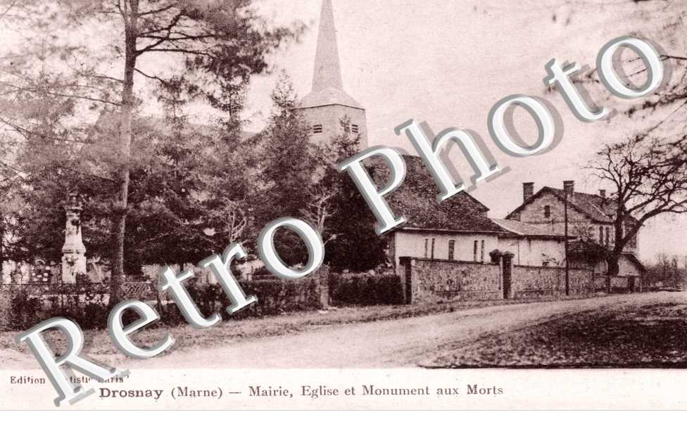 Mairie, Eglise et Monument aux Morts