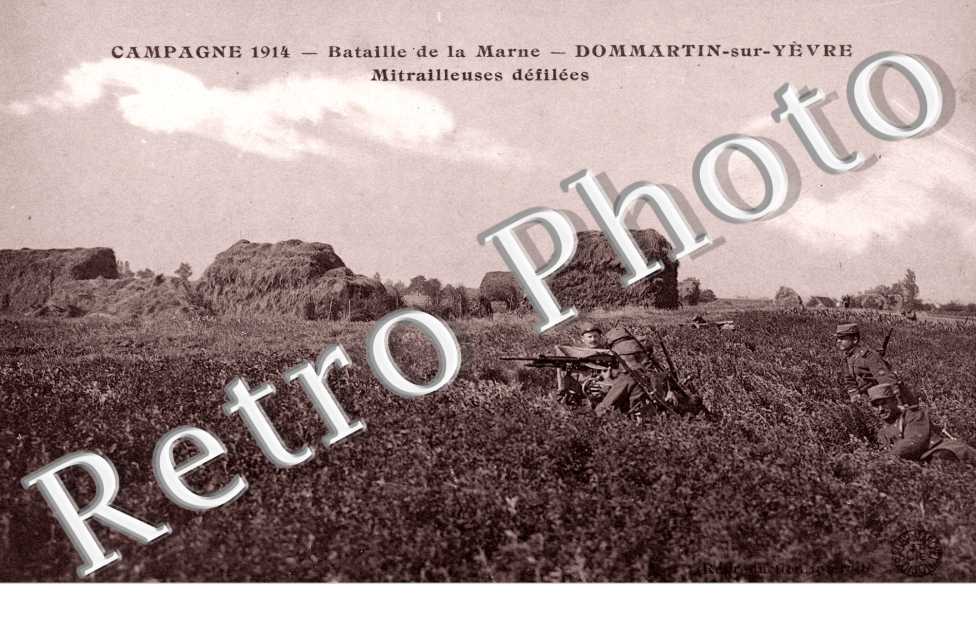 Bataille de la Marne - Mitrailleuses Défilées