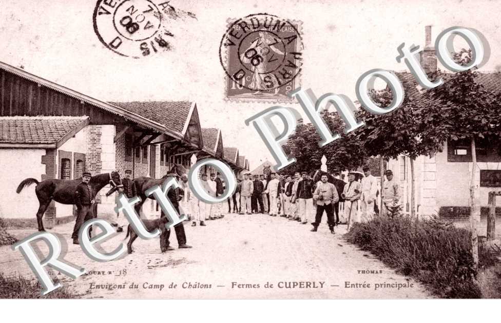 Environs du Camp de Chalons, Fermes de Cuperly, Entree Principale