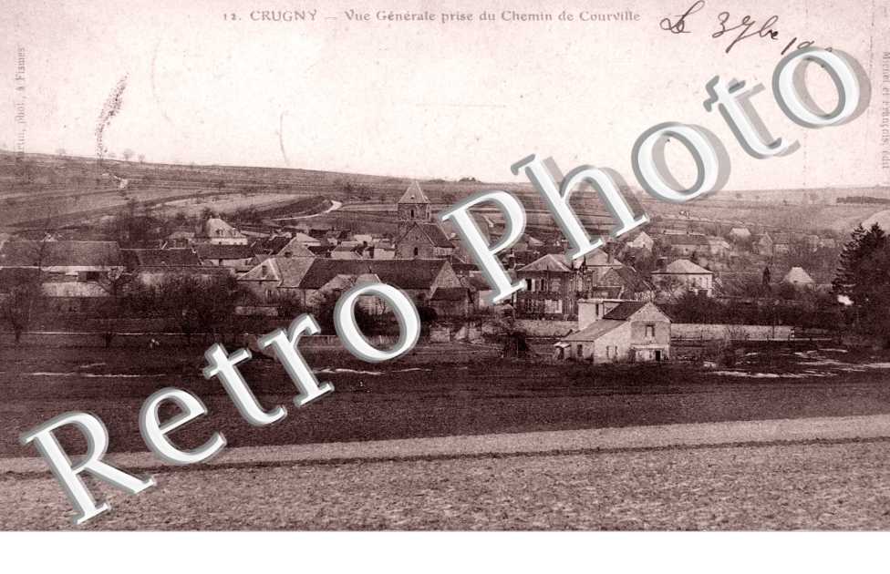 Vue Generale prise du Chemin de Courville