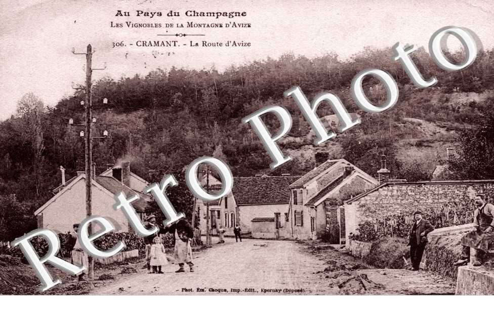 Les vignobles de la montagne d'Avize  La route d'Avize