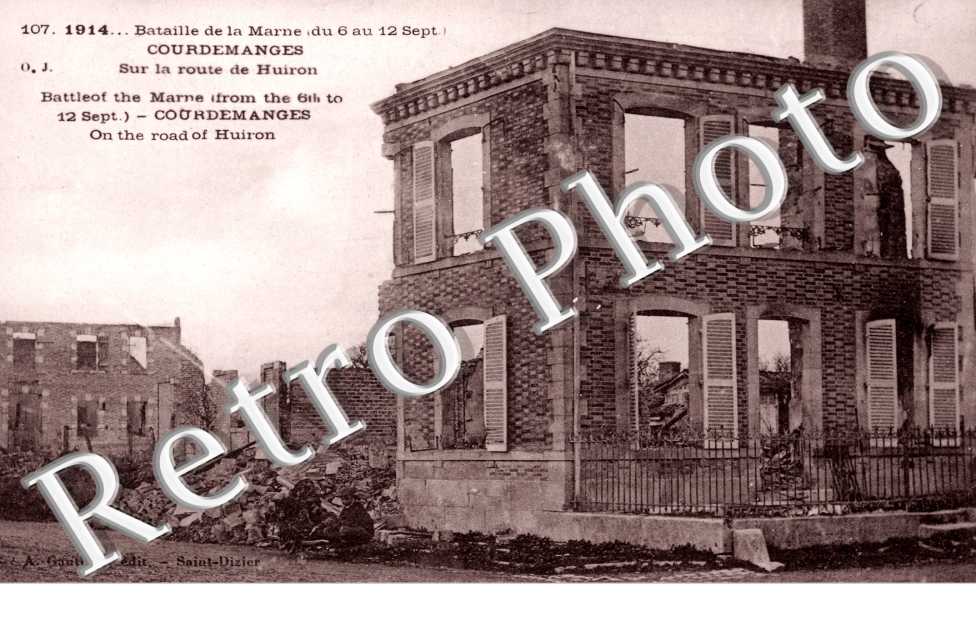 Bataille de la Marne, Sur la route de Huiron