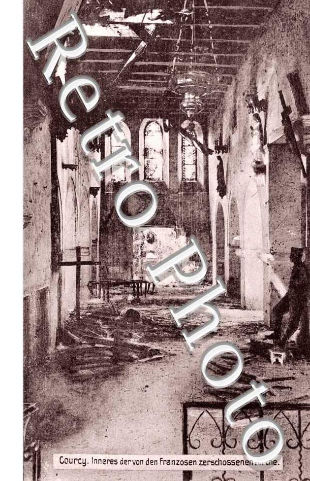 Interieur de l'eglise - Carte militaire allemande