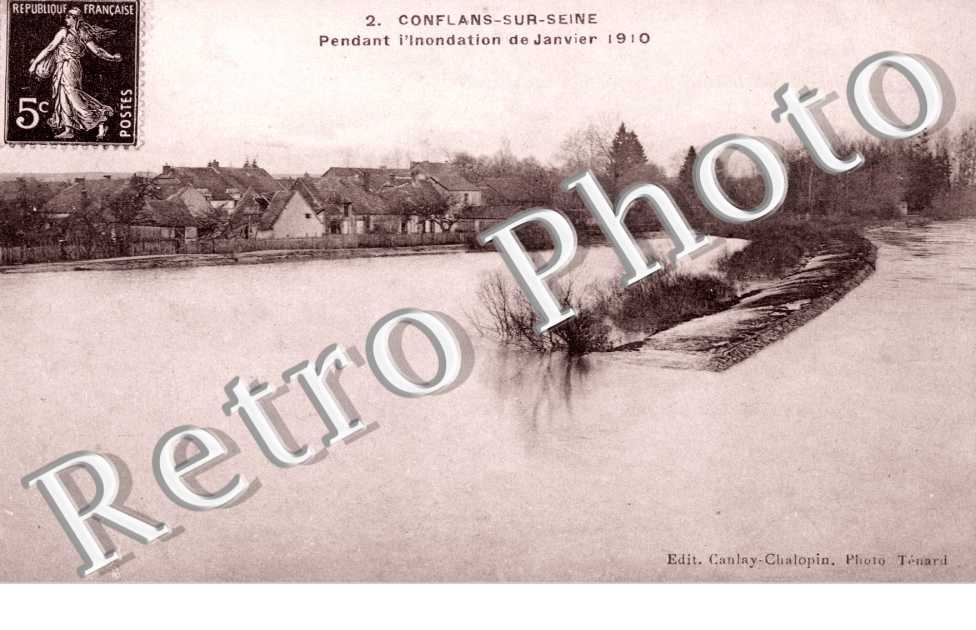 Pendant l'inondation de janvier 1910