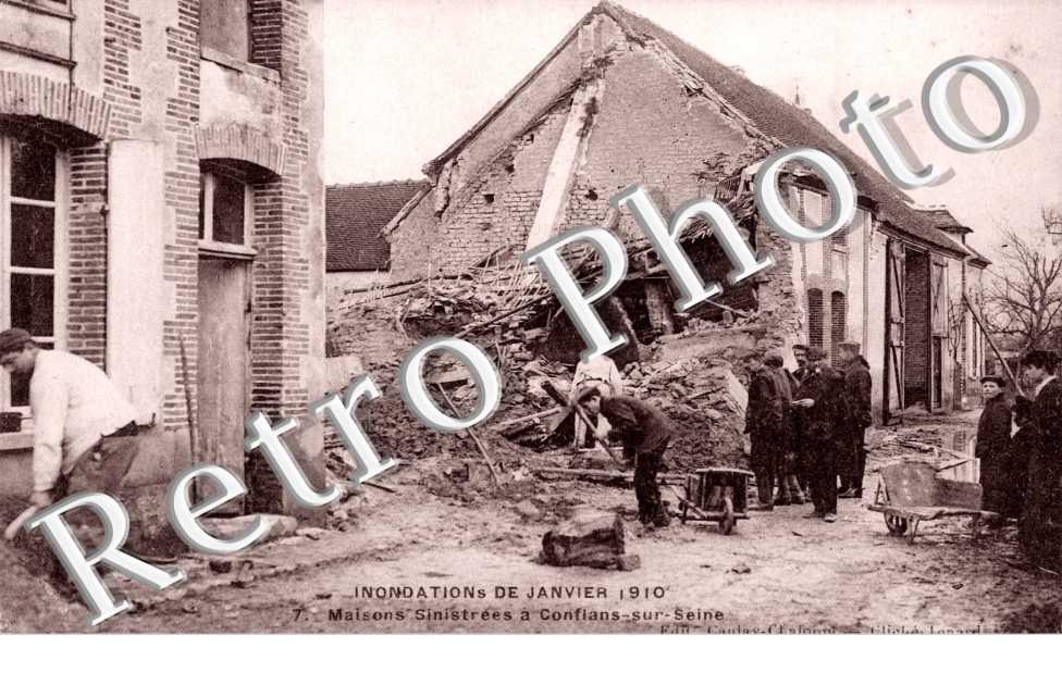 inondation de janvier 1910 - maison sinistree