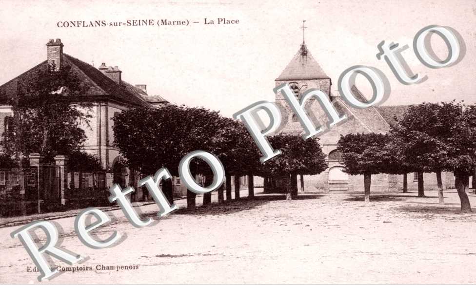 Conflans-sur-Seine, la Place