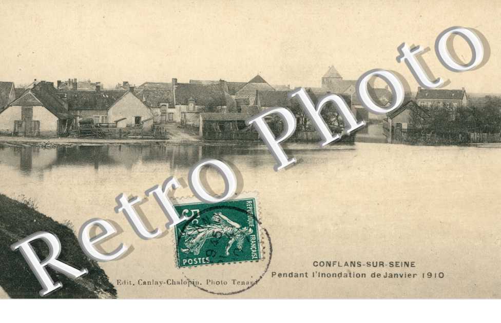 Conflans-sur-Seine, Pendant l'inondation de Janvier 1910