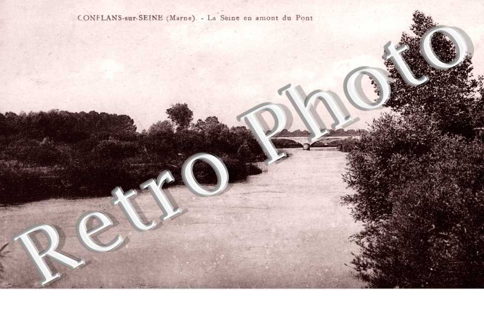 Conflans-sur-Seine, la Seine en amont du Pont