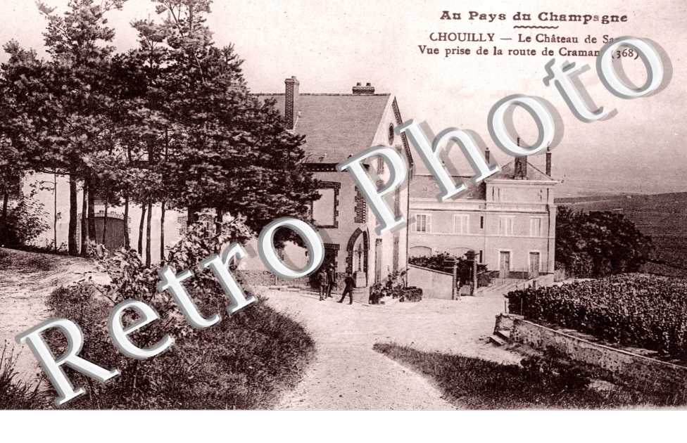 le Chateau de Saran, Vue prise de la route de Cramant