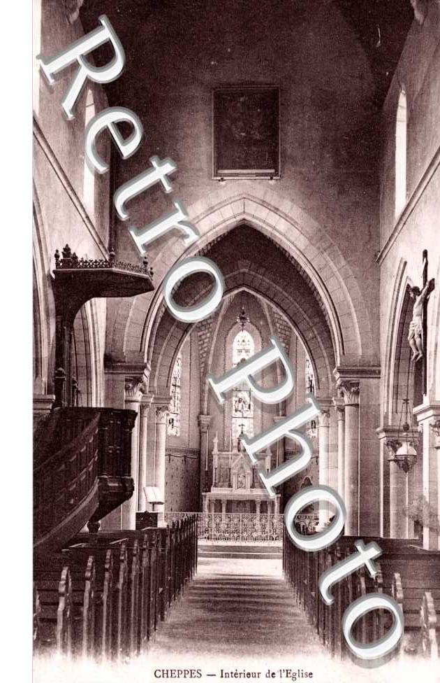 Cheppes-la-Prairie, Interieur de l'Eglise