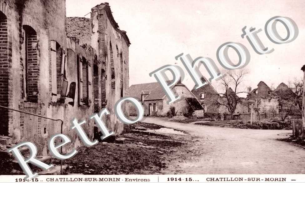 La grande rue incendiee le 6 sept 1914