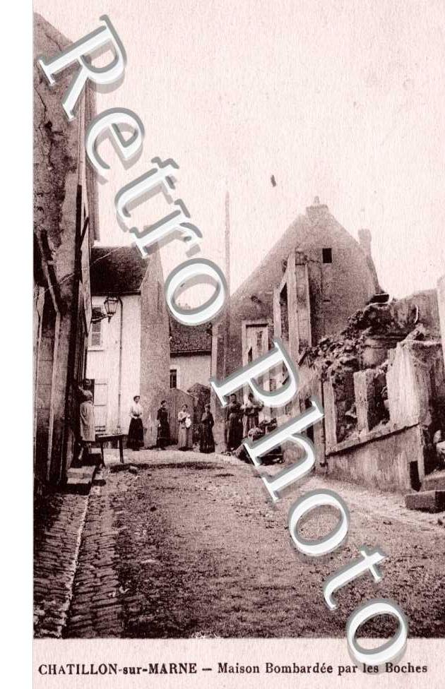 Maison bombardee par le boches