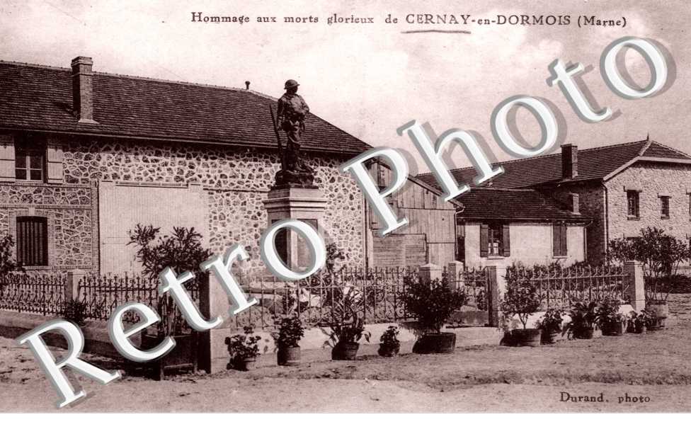 Cernay-en-Dormois , Hommage aux morts glorieux de Cernay-en-Dormois