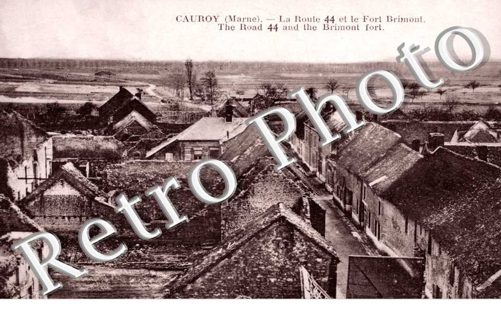 Cauroy-les-Hermonville, la Route 44, et le Fort Brimont