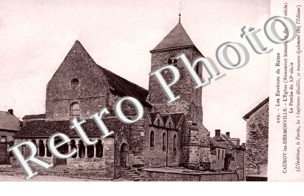 Cauroy-les-Hermonville, l'Eglise, le Porche