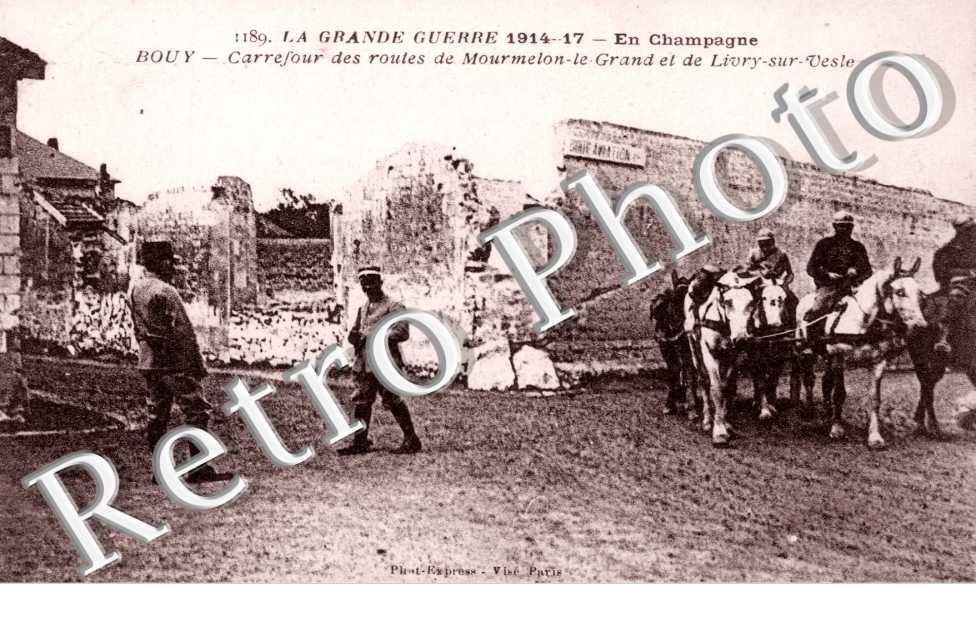 Carrefour des routes de Mourmelon-le-Grand et de Livry-sur-Vesle