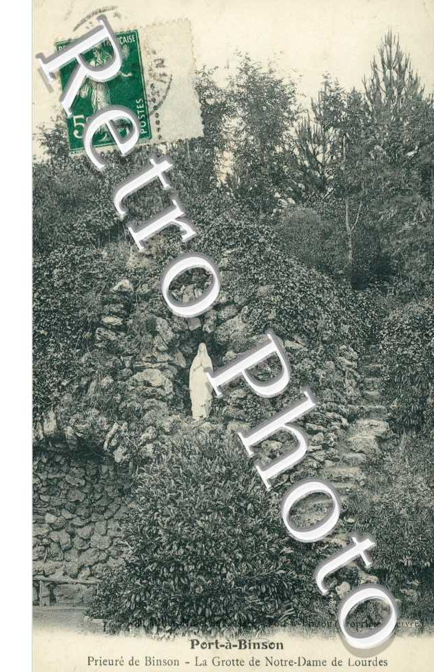prieure de Binson, la grotte de Notre-Dame de Lourdes, Port-a-Binson