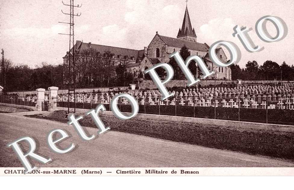 Chatillon-sur-Marne, Cimetiere Militaire de Benson