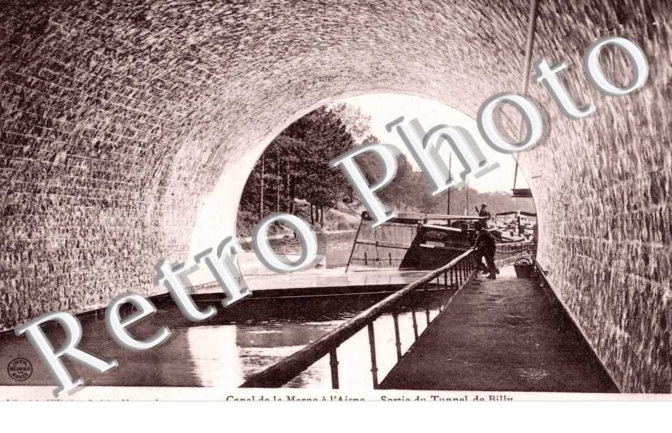 CAnal de la Marne a l'Aisne, sortie du tunnel