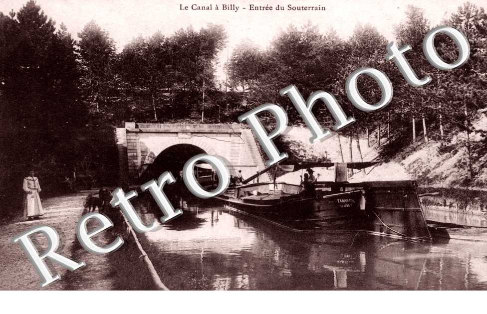 Billy-le-Grand, le Canal a Billy, Entree du Souterrain