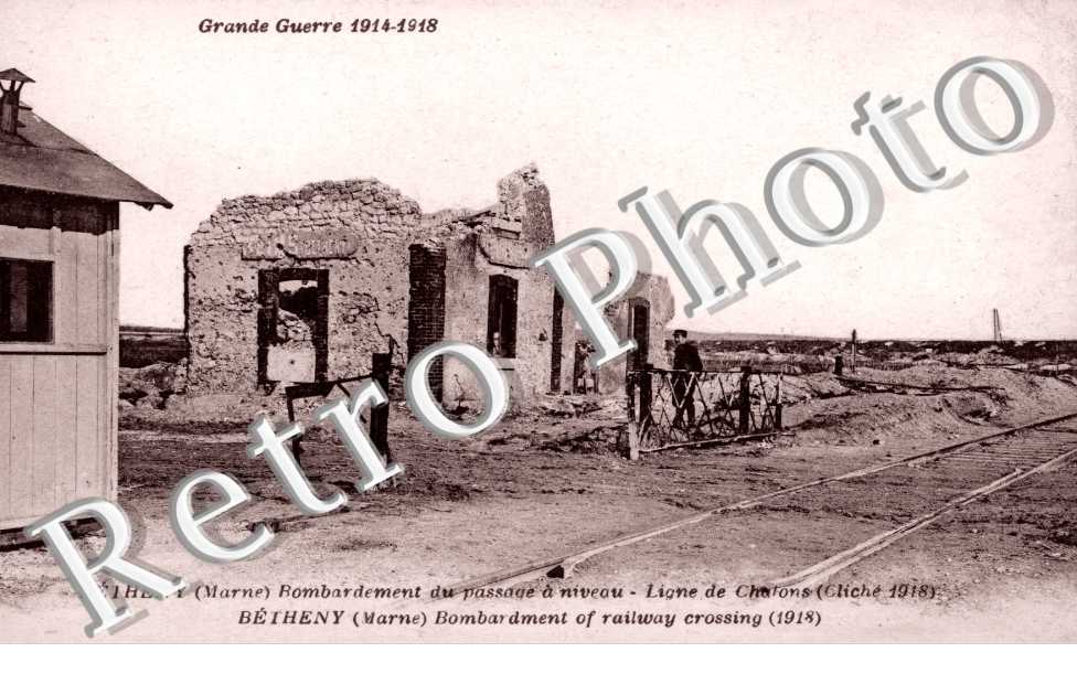 Bombardement du passage a niveau, Ligne de Chalons