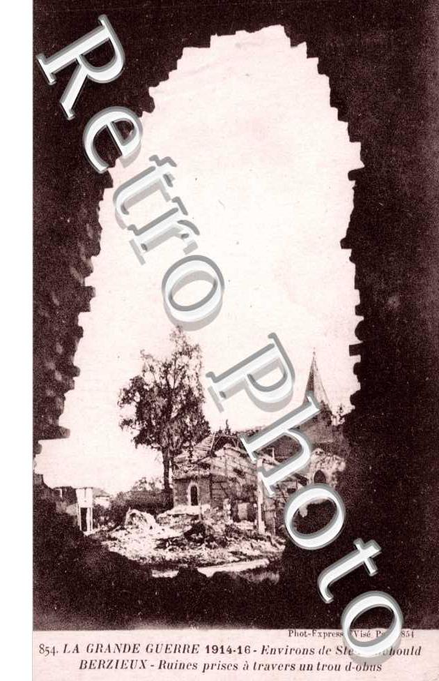 la Grande Guerre 1914-1916, les environs de Saint-Menehould