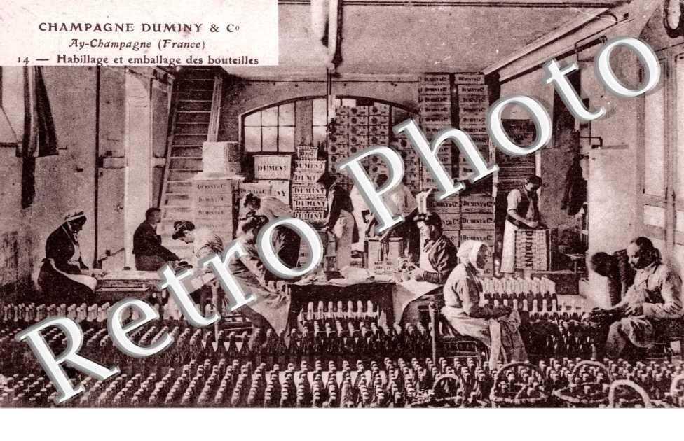 Champagne Duminy & co - habillage et emballage de bouteilles