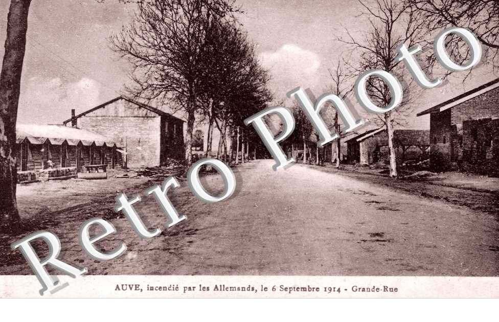 Ruines de Maisons incendiees par les Allemands, le 6 septembre 1914, Grande Rue